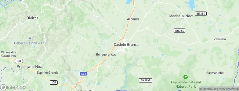 Castelo Branco, Portugal Map