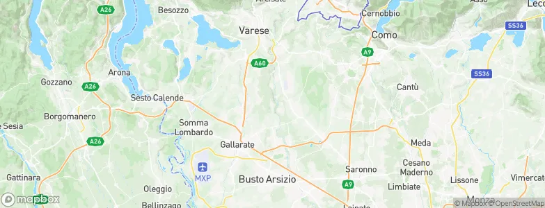 Castelseprio, Italy Map