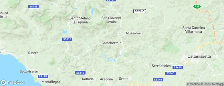 Casteltermini, Italy Map