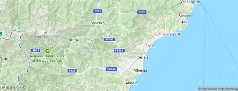 Castelvecchio di Rocca Barbena, Italy Map