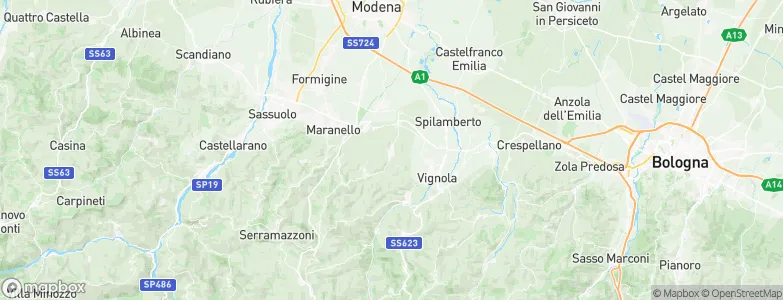 Castelvetro di Modena, Italy Map