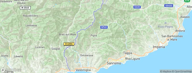 Castelvittorio, Italy Map