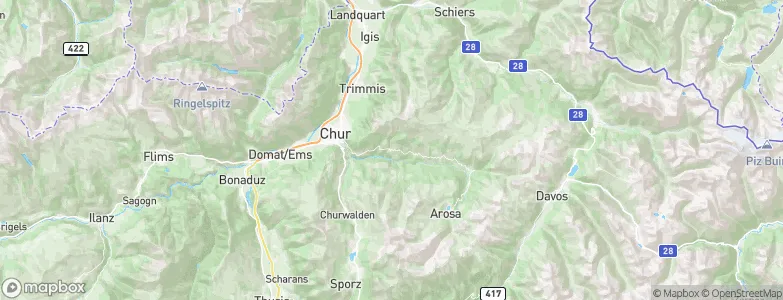 Castiel, Switzerland Map