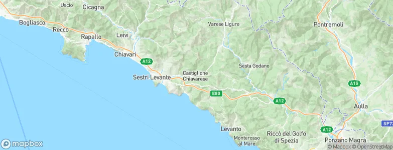 Castiglione Chiavarese, Italy Map