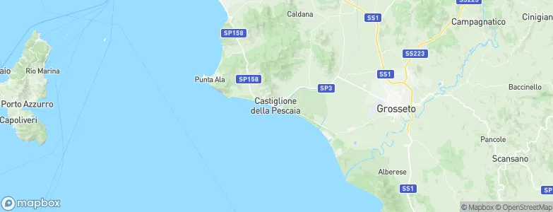 Castiglione della Pescaia, Italy Map