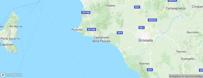 Castiglione della Pescaia, Italy Map