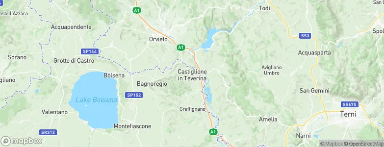 Castiglione in Teverina, Italy Map