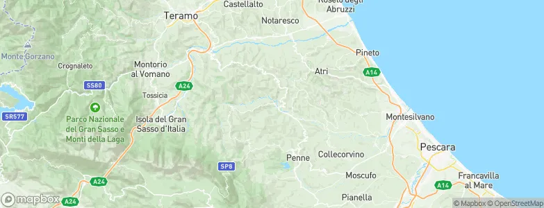 Castiglione Messer Raimondo, Italy Map