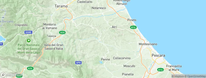Castilenti, Italy Map