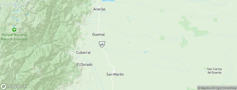 Castilla La Nueva, Colombia Map