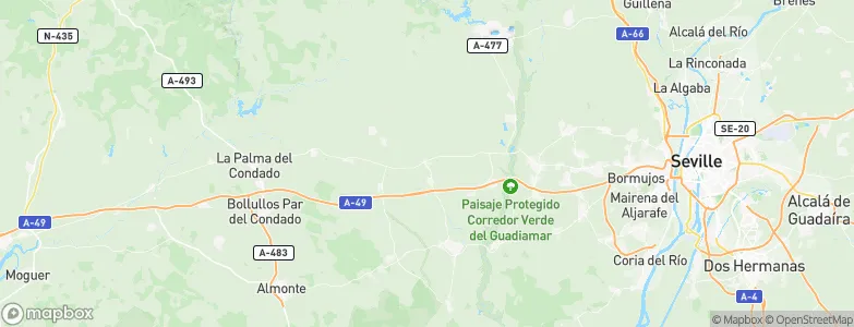 Castilleja del Campo, Spain Map