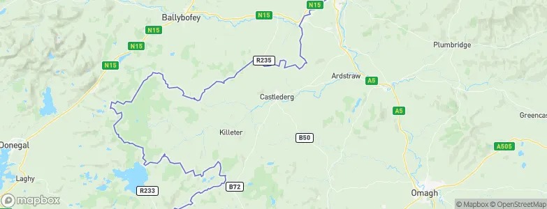 Castlederg, United Kingdom Map