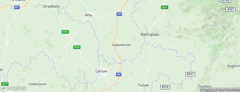 Castledermot, Ireland Map