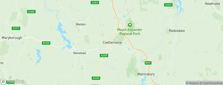 Castlemaine, Australia Map