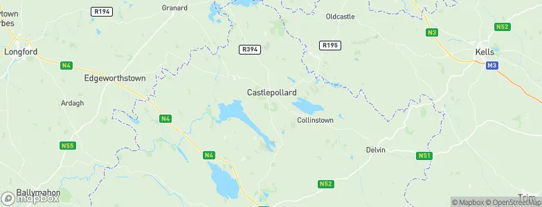 Castlepollard, Ireland Map