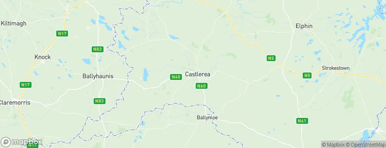 Castlerea, Ireland Map