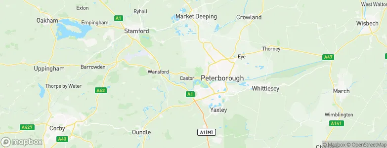 Castor, United Kingdom Map