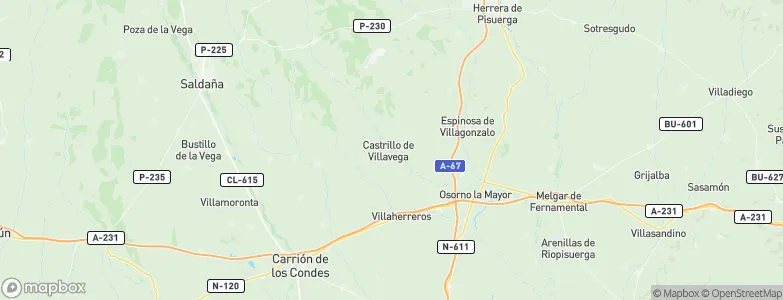 Castrillo de Villavega, Spain Map