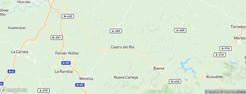 Castro del Río, Spain Map