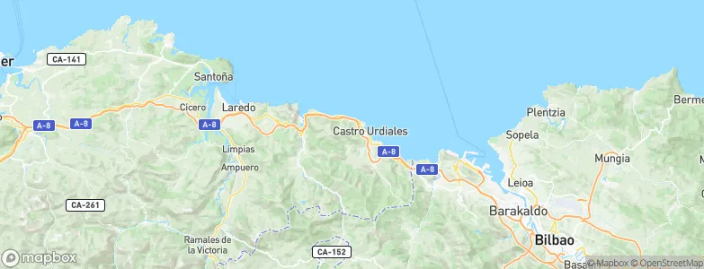 Castro-Urdiales, Spain Map
