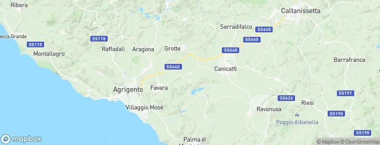 Castrofilippo, Italy Map