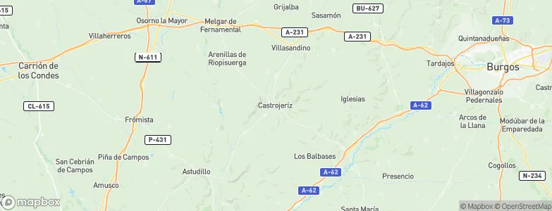 Castrogeriz, Spain Map