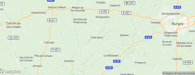 Castrojeriz, Spain Map