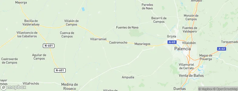 Castromocho, Spain Map