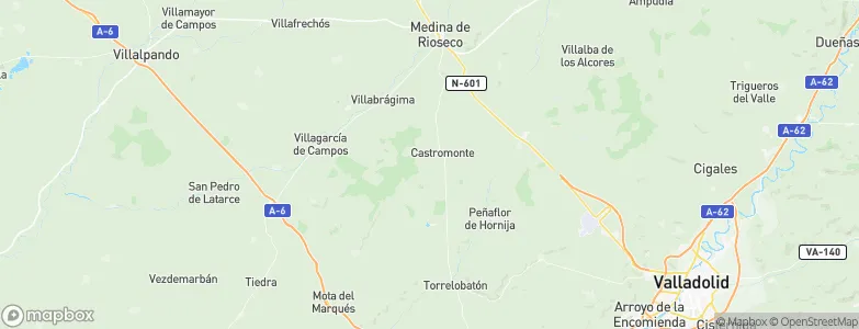 Castromonte, Spain Map