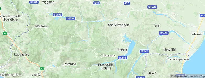 Castronuovo di Sant'Andrea, Italy Map