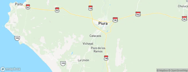 Catacaos, Peru Map