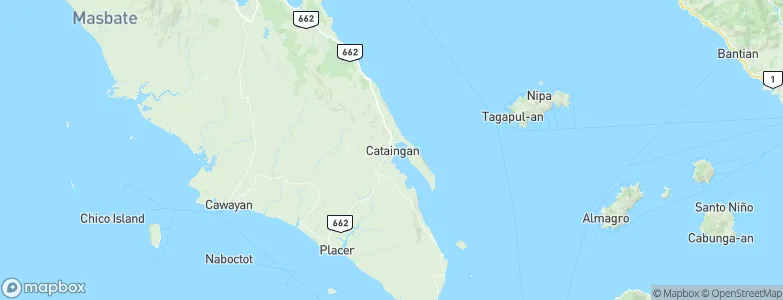 Cataingan, Philippines Map