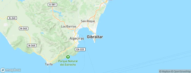 Catalan Bay, Gibraltar Map
