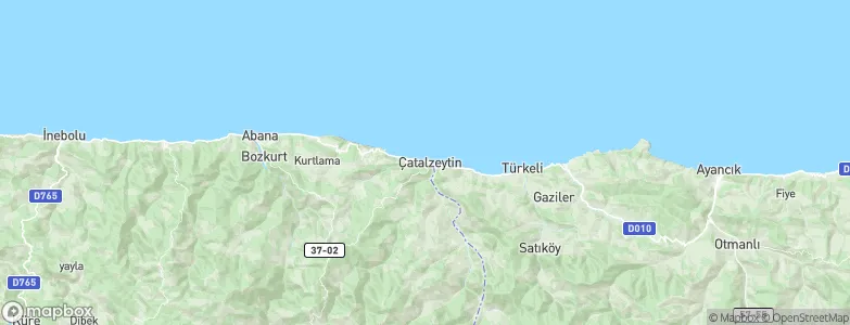 Çatalzeytin, Turkey Map