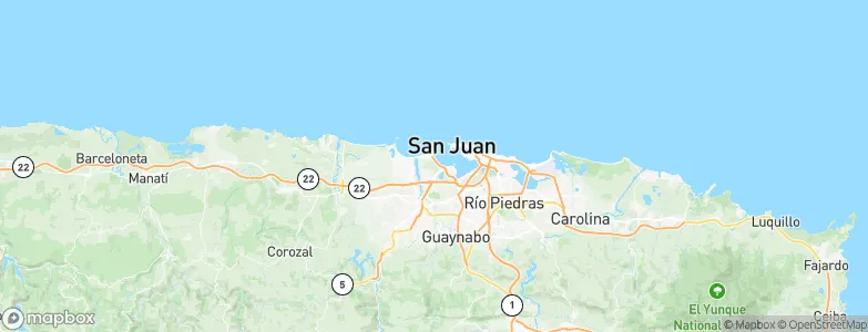 Cataño Zona Urbana, Puerto Rico Map