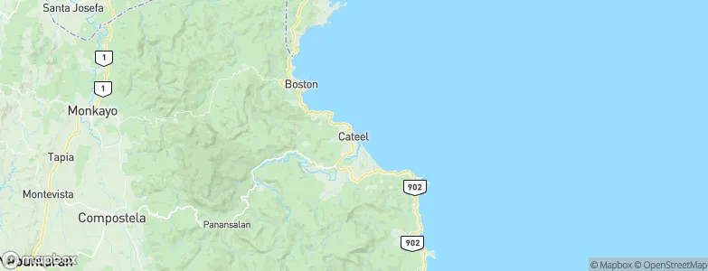 Cateel, Philippines Map