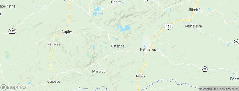Catende, Brazil Map