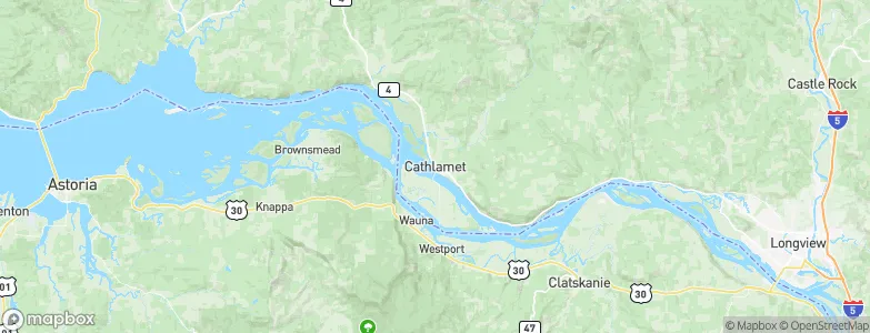 Cathlamet, United States Map