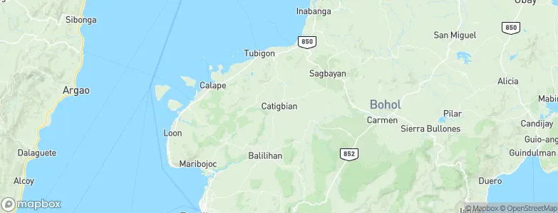Catigbian, Philippines Map