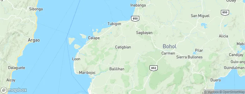 Catigbian, Philippines Map
