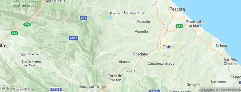 Catignano, Italy Map