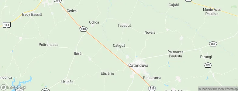 Catiguá, Brazil Map