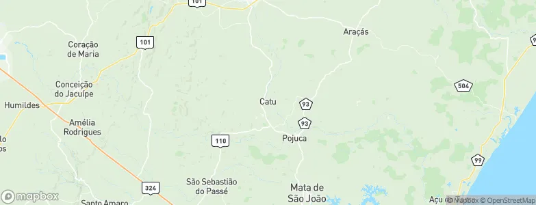 Catu, Brazil Map