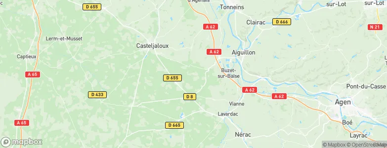 Caubeyres, France Map