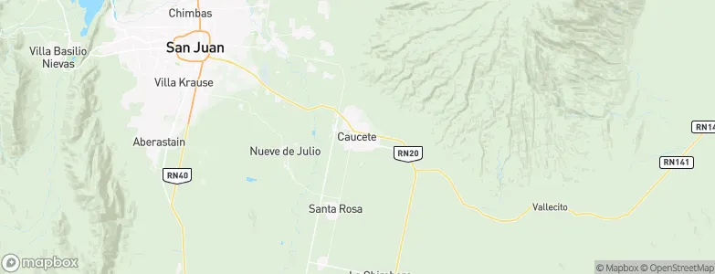 Caucete, Argentina Map