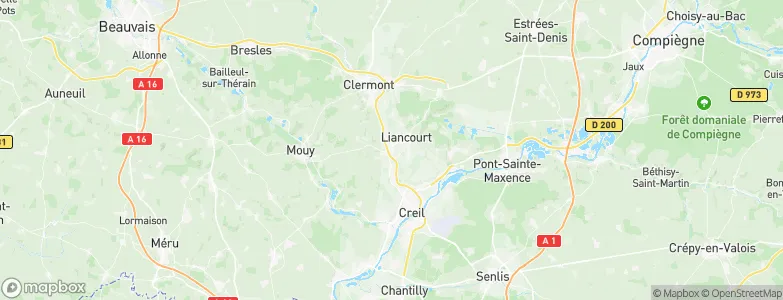 Cauffry, France Map