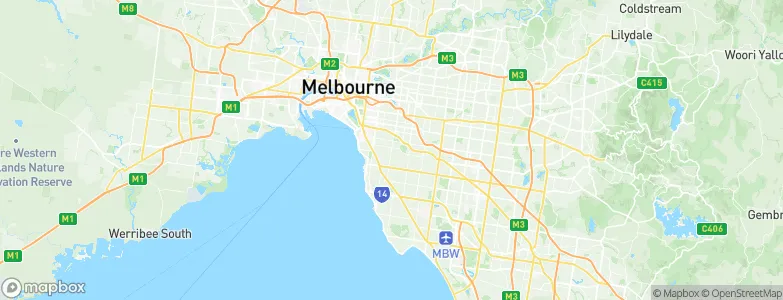 Caulfield, Australia Map
