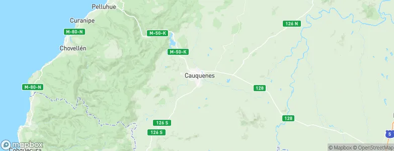 Cauquenes, Chile Map