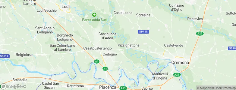 Cavacurta, Italy Map