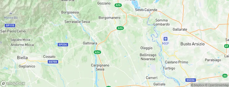 Cavaglio D'Agogna, Italy Map